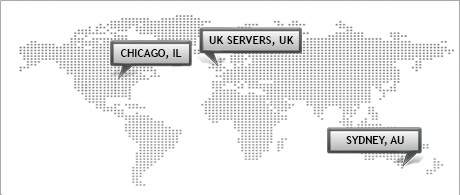 Several data center locations